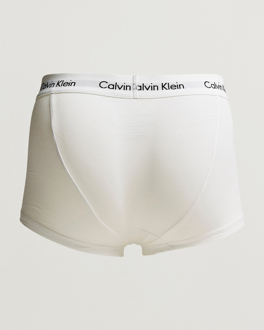 Homme | Maillot De Bains | Calvin Klein | Cotton Stretch Low Rise Trunk 3-pack White