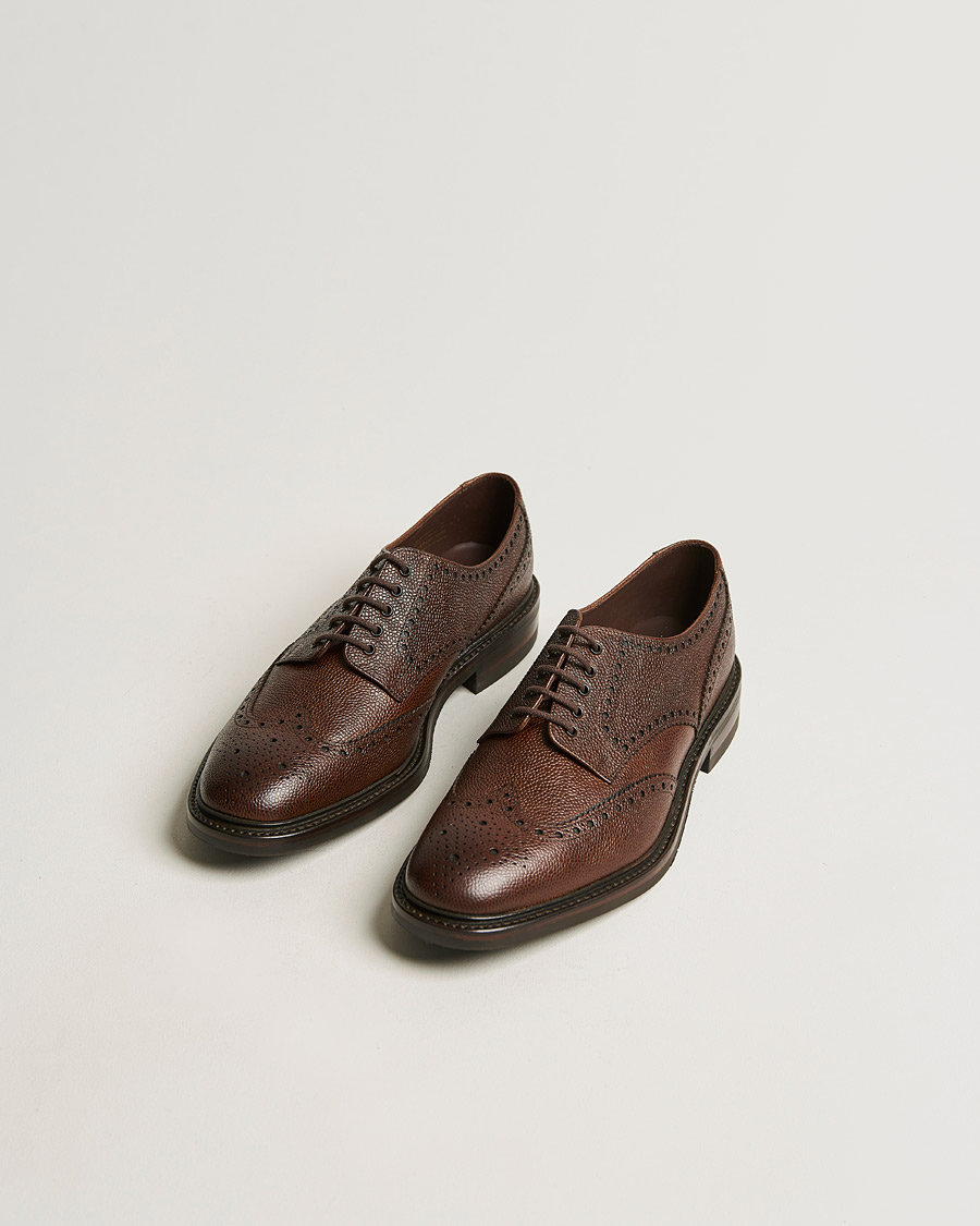 Homme | Richelieus | Loake 1880 | Badminton Brogue Dark Brown Grain