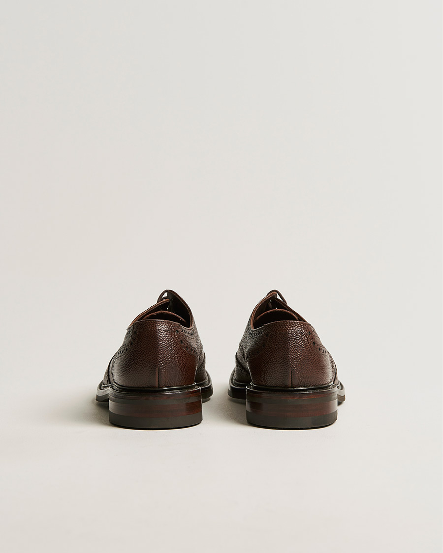 Homme | Richelieus | Loake 1880 | Badminton Brogue Dark Brown Grain