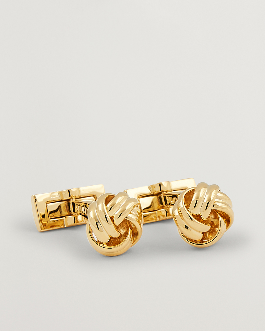 Homme | Skultuna Cuff Links Black Tie Collection Knot Gold | Skultuna | Cuff Links Black Tie Collection Knot Gold