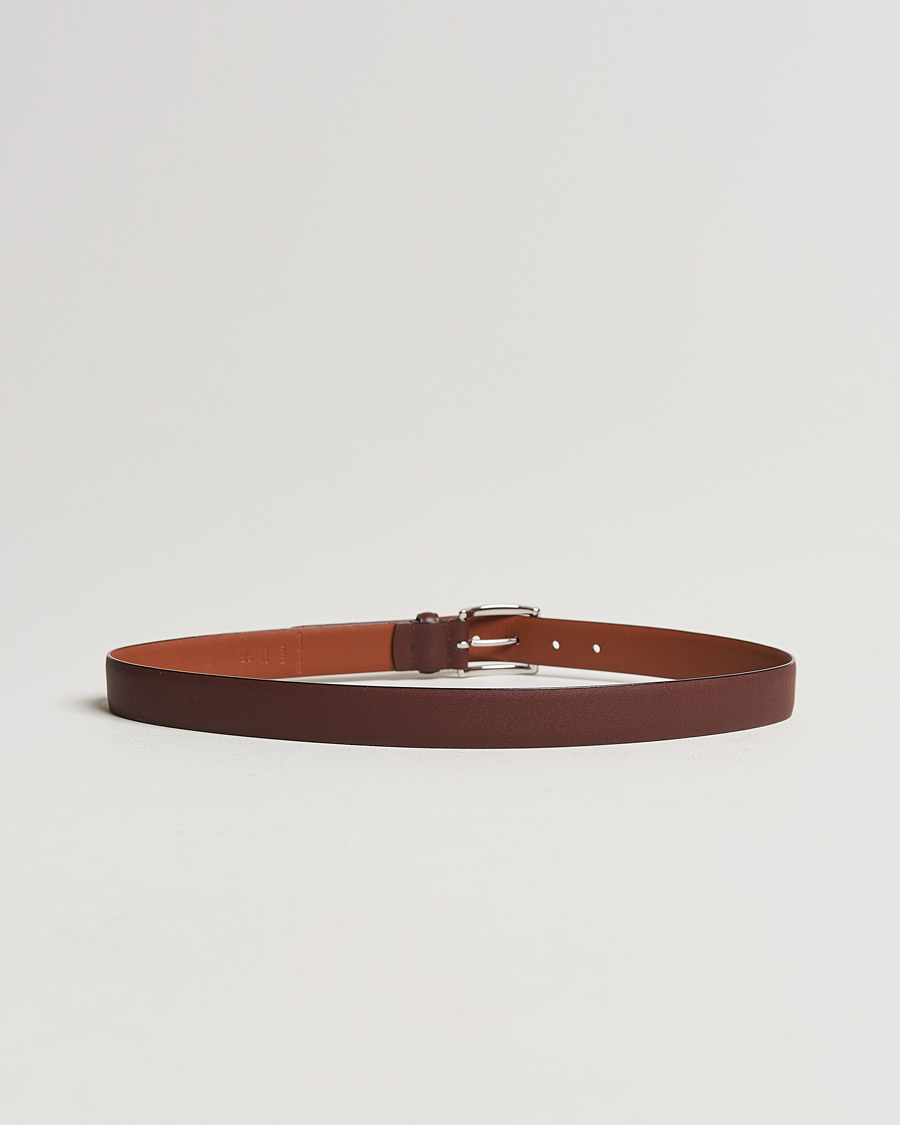 Homme | Polo Ralph Lauren Cowhide Belt 3 cm Brown | Polo Ralph Lauren | Cowhide Belt 3 cm Brown