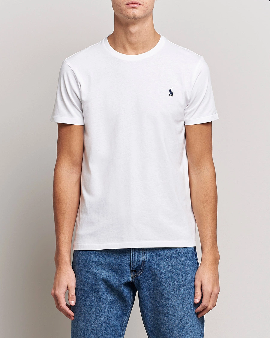 Homme | T-shirts À Manches Courtes | Polo Ralph Lauren | Custom Slim Fit Tee White