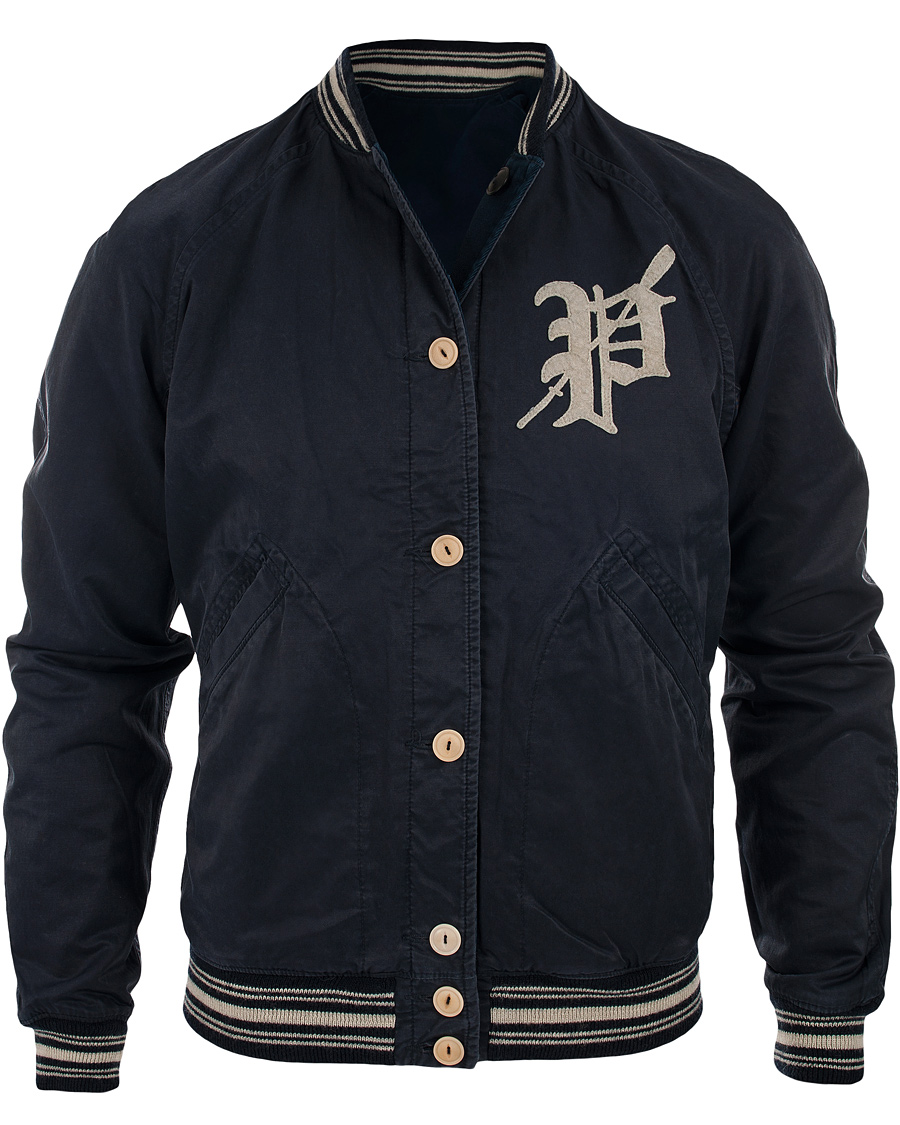 Homme | Manteaux Et Vestes | Polo Ralph Lauren | Reversible Satin Varsity Jacket Navy
