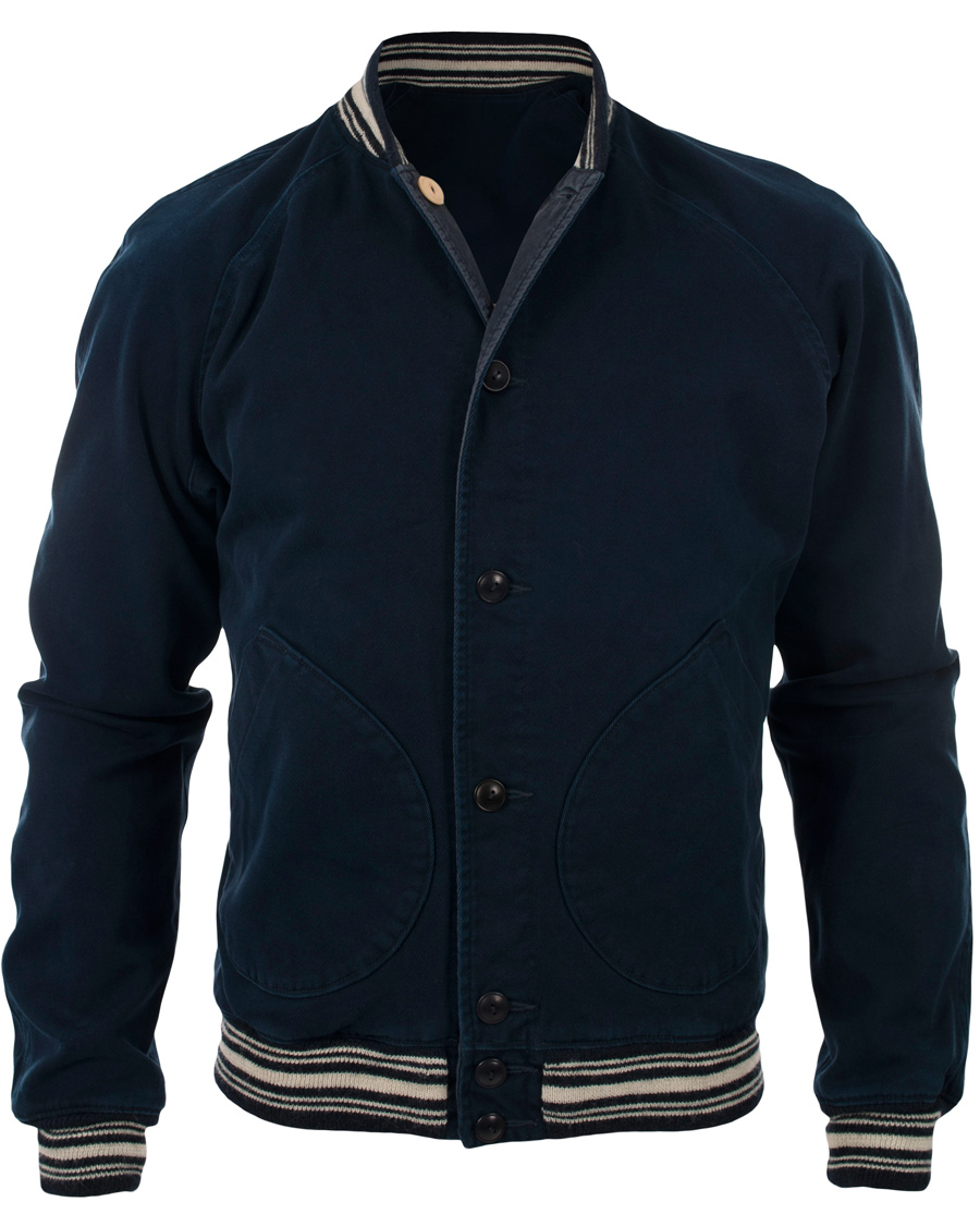 Homme | Manteaux Et Vestes | Polo Ralph Lauren | Reversible Satin Varsity Jacket Navy
