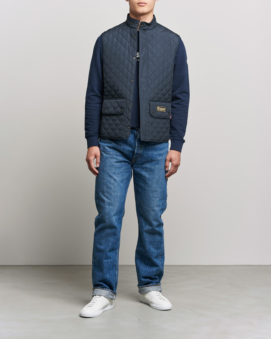 Homme | Manteaux Et Vestes | Belstaff | Waistcoat Quilted Navy