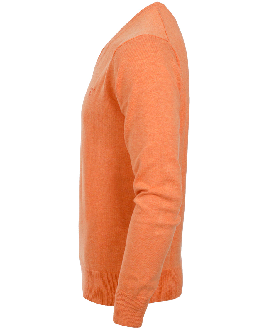 Homme | Pulls Et Tricots | GANT | Light Weight Cotton V-Neck Pullover Carrot Melange