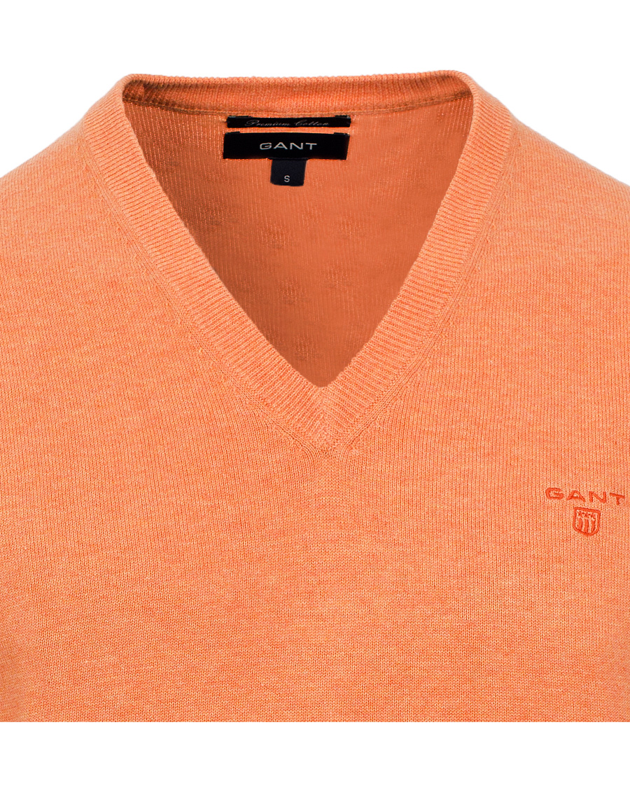 Homme | Pulls Et Tricots | GANT | Light Weight Cotton V-Neck Pullover Carrot Melange