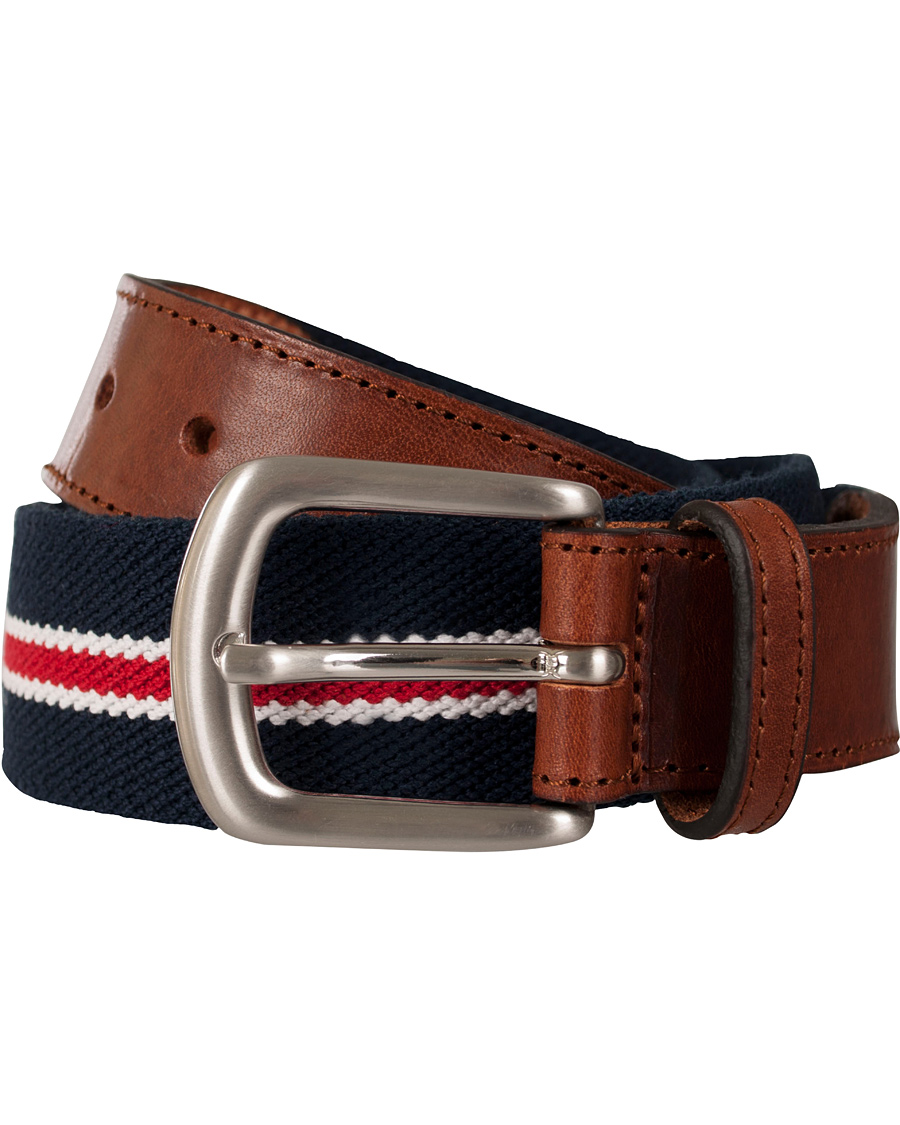Homme | GANT Prep School Elastic Belt Bright Red | GANT | Prep School Elastic Belt Bright Red