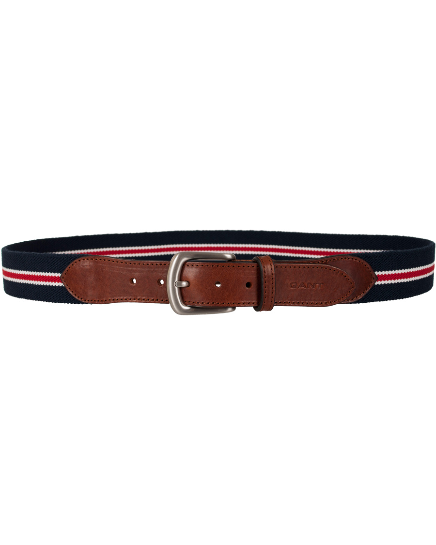 Homme | GANT Prep School Elastic Belt Bright Red | GANT | Prep School Elastic Belt Bright Red