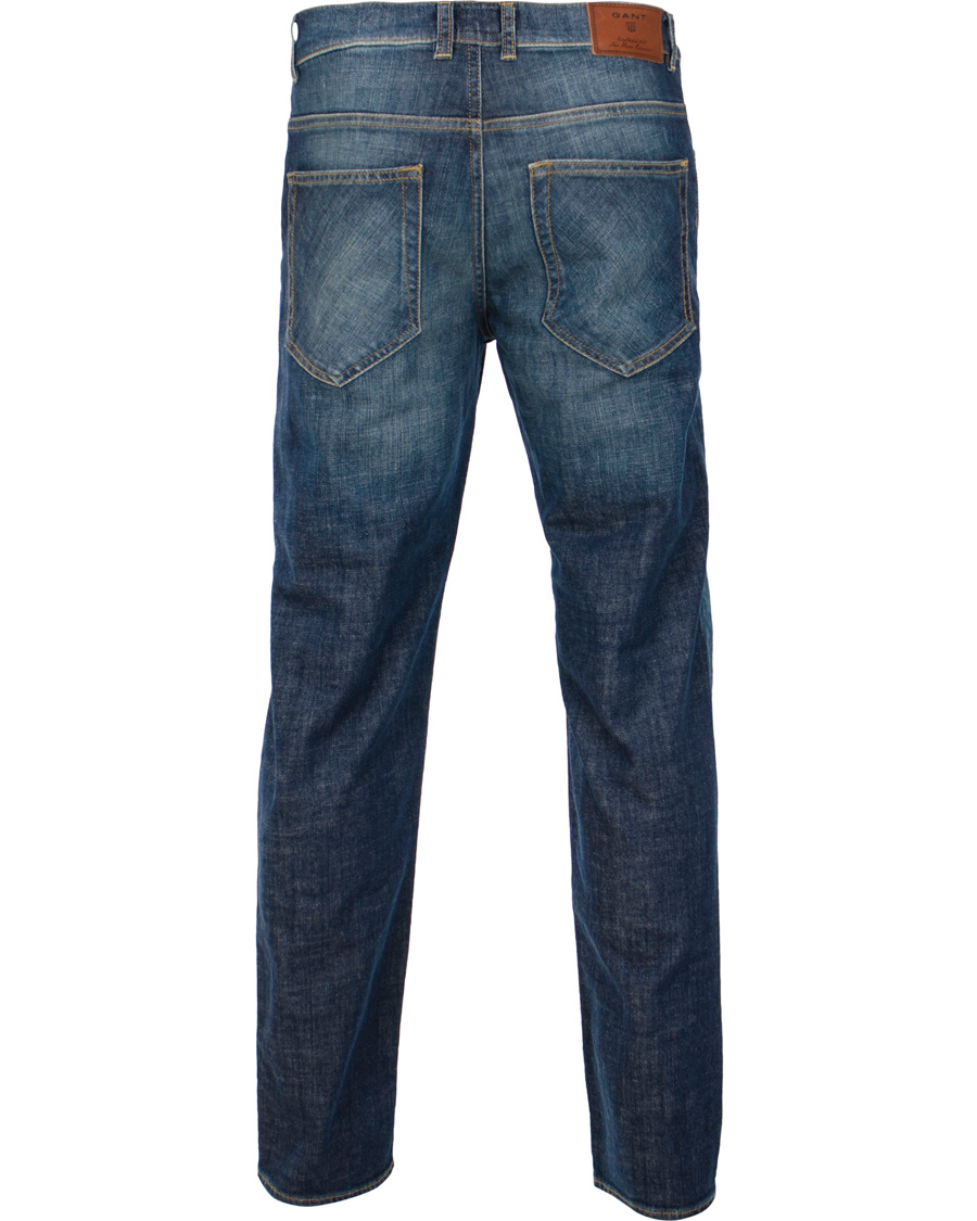 Homme | Jeans | GANT | Knight Stretch Jean Tyler Fit Mid Blue Worn in