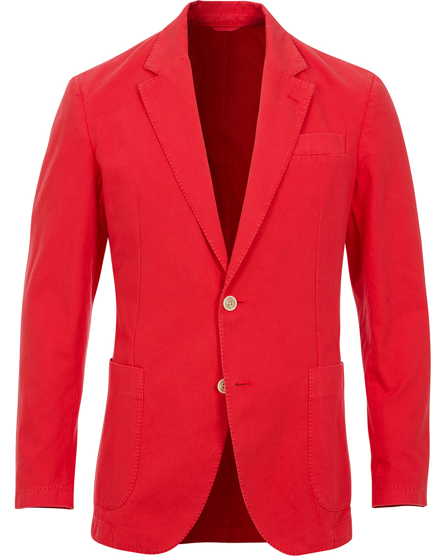 Homme | Blazers | Hackett | Garment Dye Jacket Red