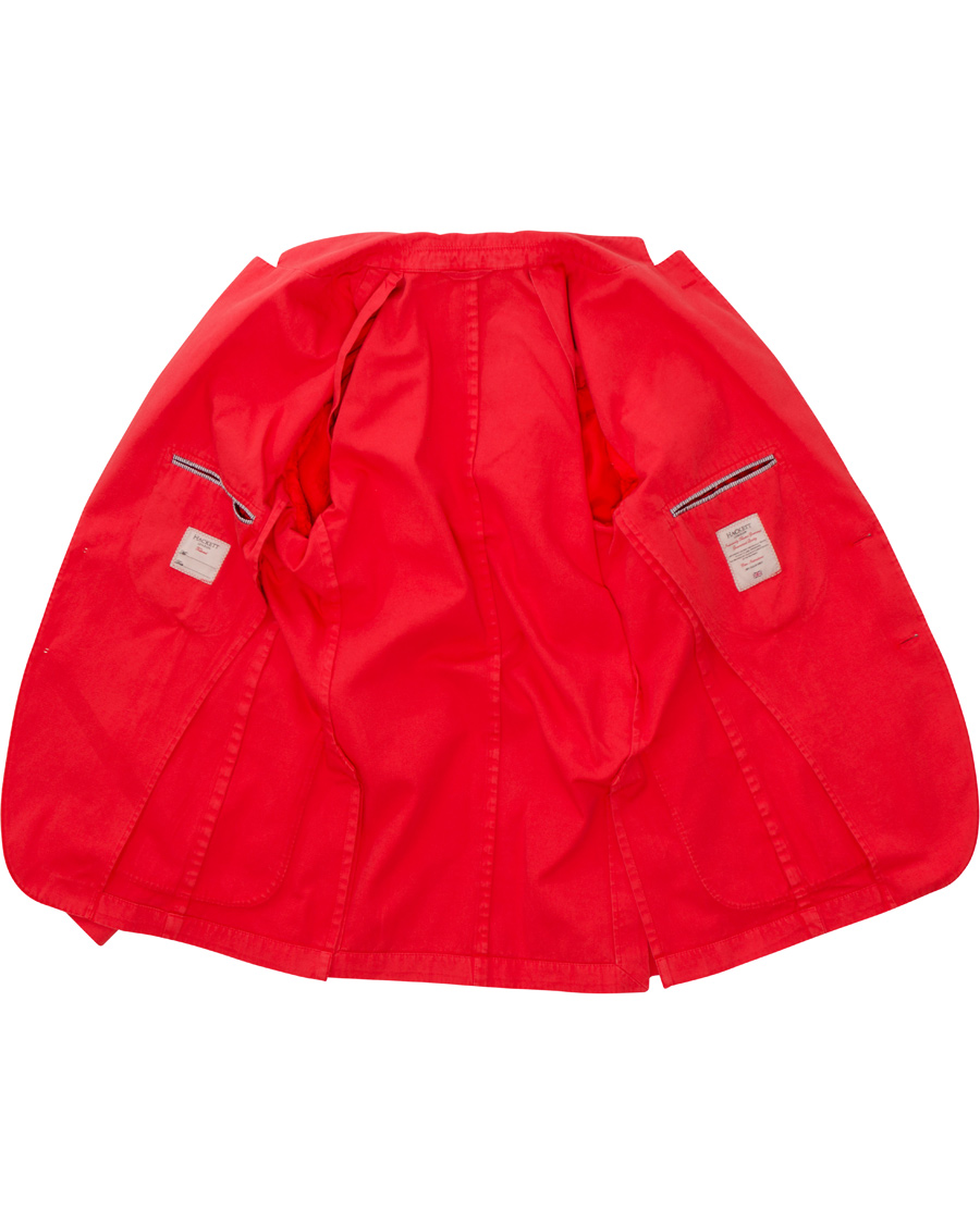 Homme | Blazers | Hackett | Garment Dye Jacket Red