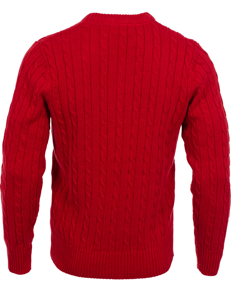 Homme | Pulls Et Tricots | Henri-Lloyd | Henri Lloyd Fairfax Regular Crew Neck Cable Signal Red