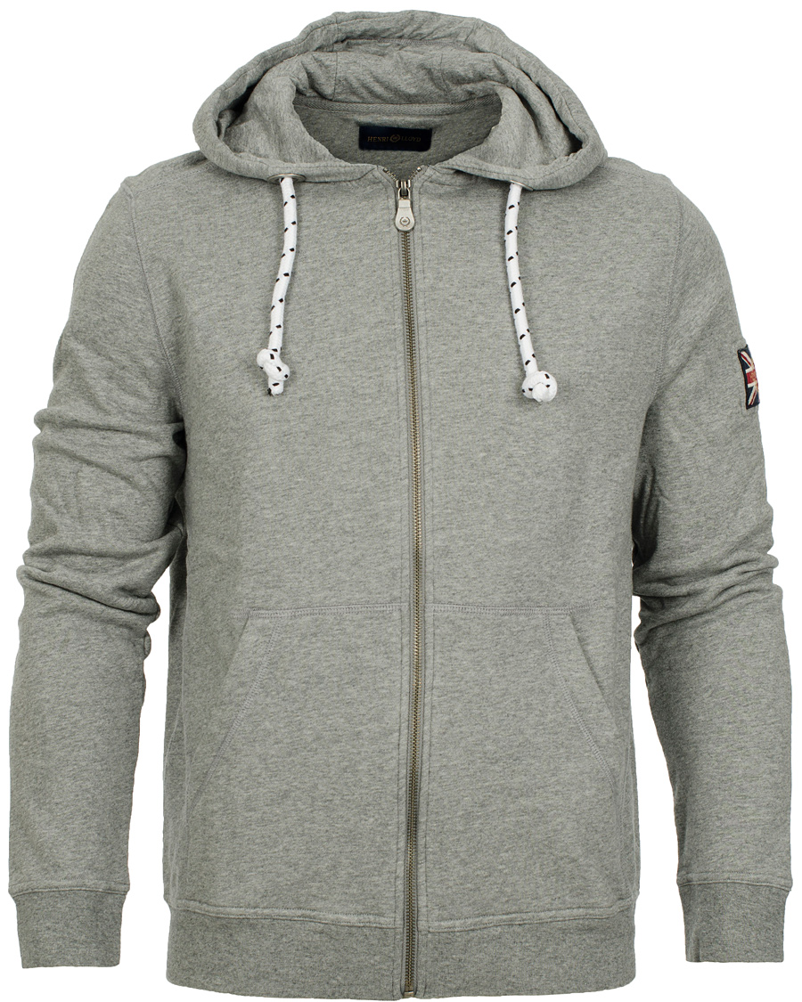 Homme | Pulls Et Tricots | Henri-Lloyd | Henri Lloyd Filey Hooded Full Zip Sweat Grey Marl