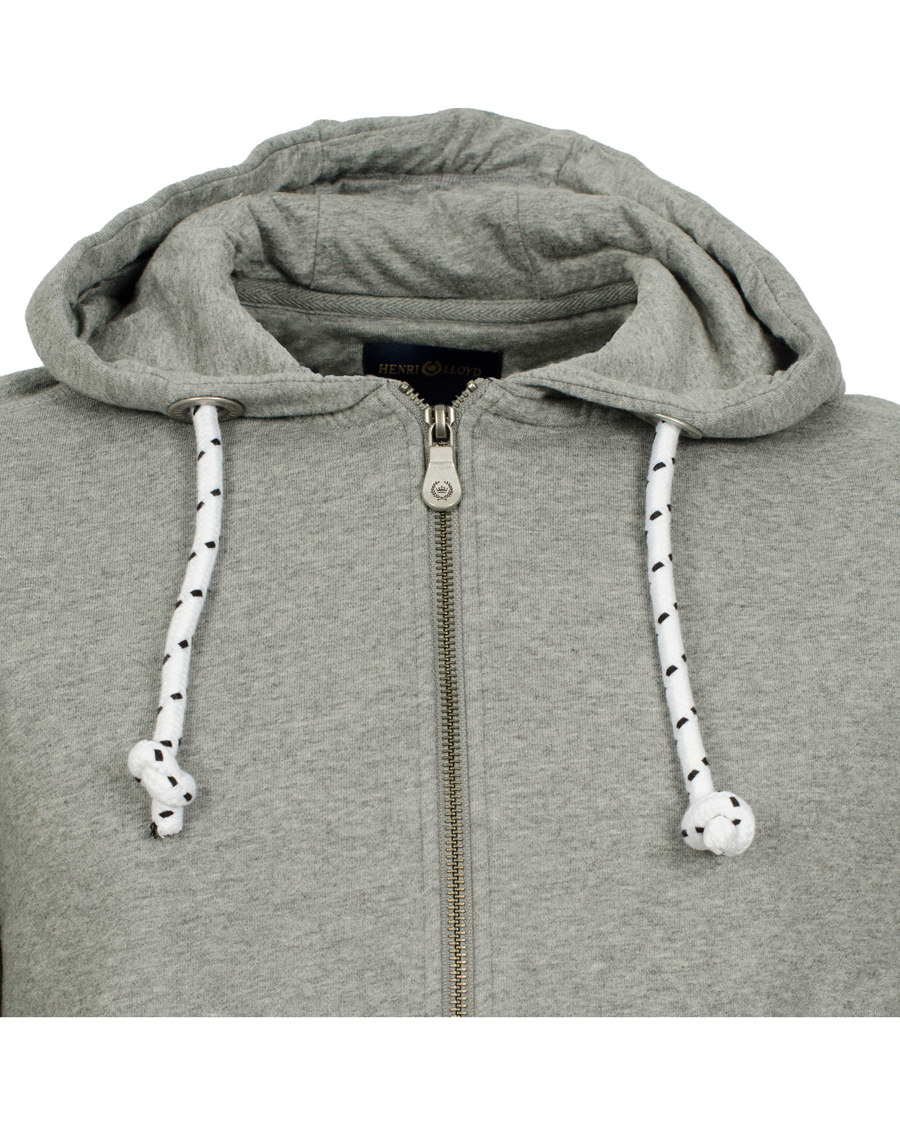 Homme | Pulls Et Tricots | Henri-Lloyd | Henri Lloyd Filey Hooded Full Zip Sweat Grey Marl
