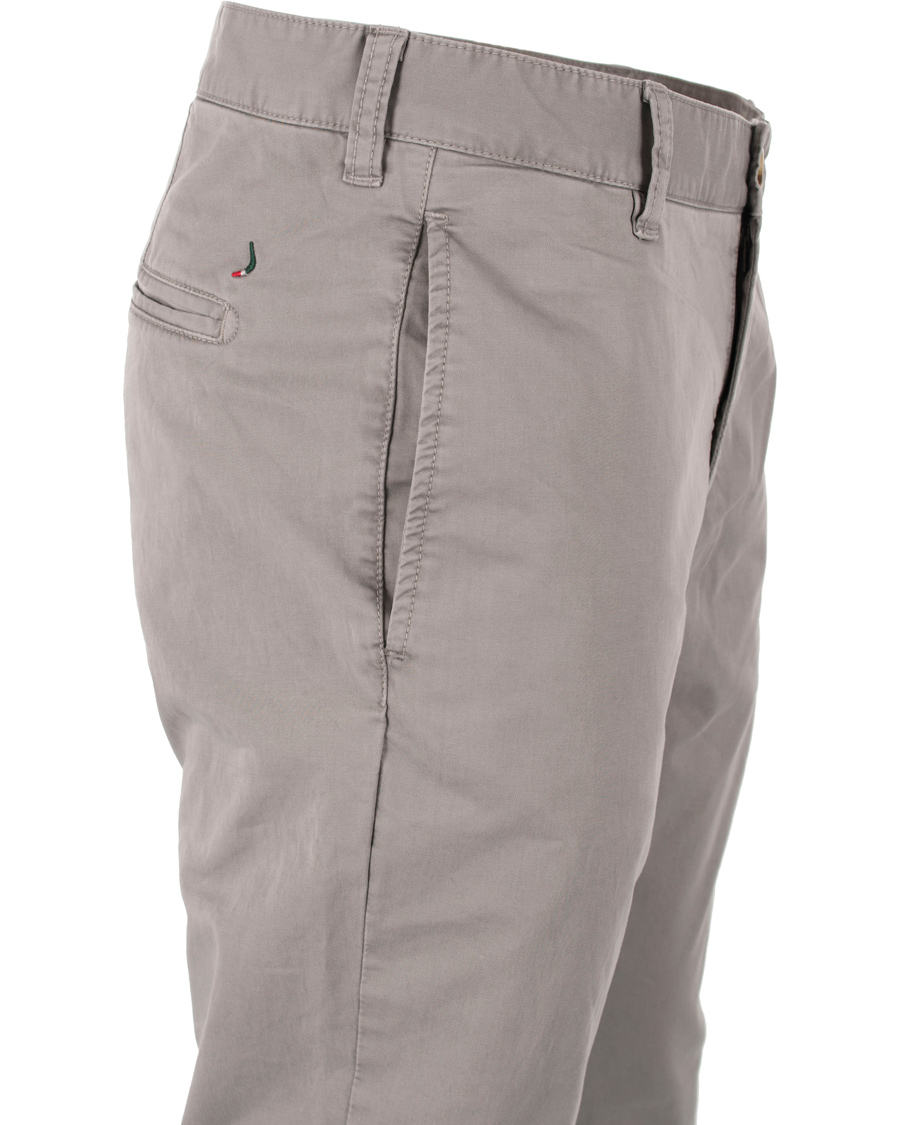Homme | Pantalons | Boomerang | Steve Cotton Satin Chino Light Grey
