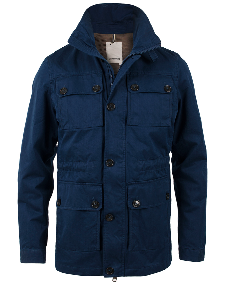 Homme | Manteaux Et Vestes | J.Lindeberg | Foreman Two Tone Cotton Jacket Dark Blue