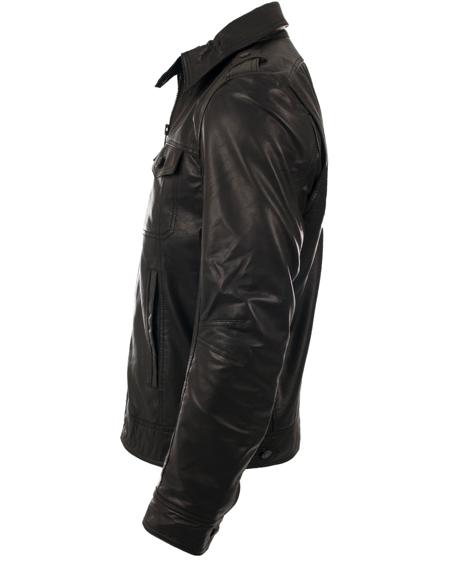 Homme | Manteaux Et Vestes | J.Lindeberg | Trey Leather Jacket Black