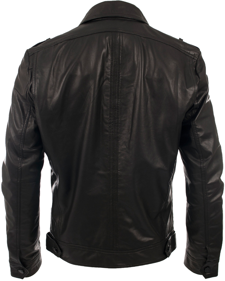 Homme | Manteaux Et Vestes | J.Lindeberg | Trey Leather Jacket Black