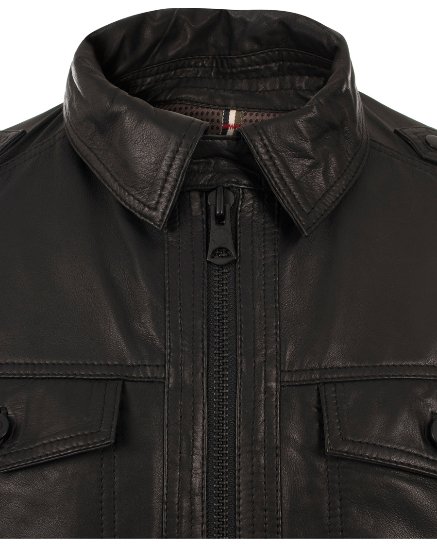 Homme | Manteaux Et Vestes | J.Lindeberg | Trey Leather Jacket Black