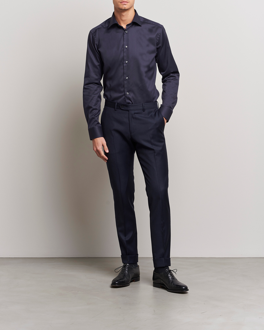 Homme | Chemises D'Affaires | Eton | Slim Fit Shirt Navy