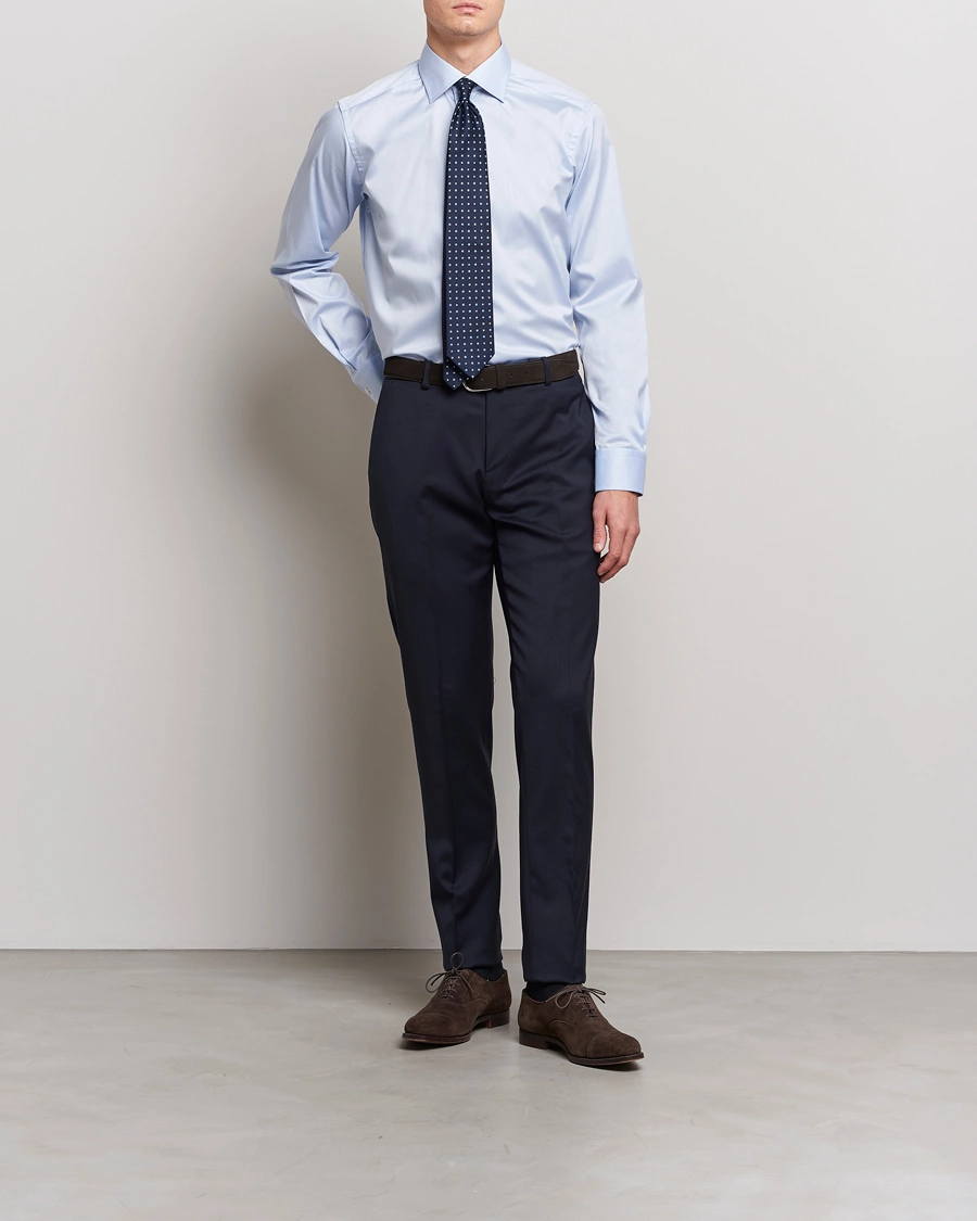 Homme | Business & Beyond | Eton | Contemporary Fit Shirt Blue