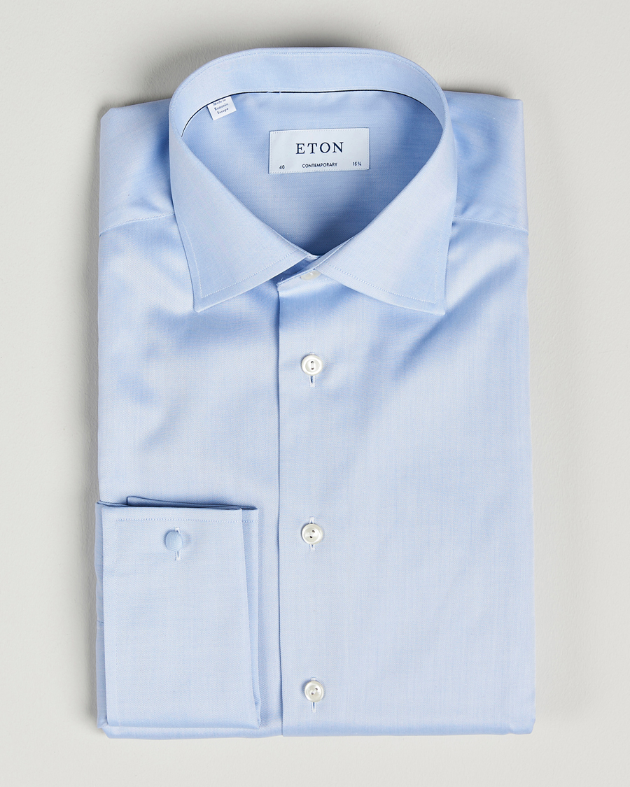  | | Eton | Contemporary Fit Shirt Double Cuff Blue