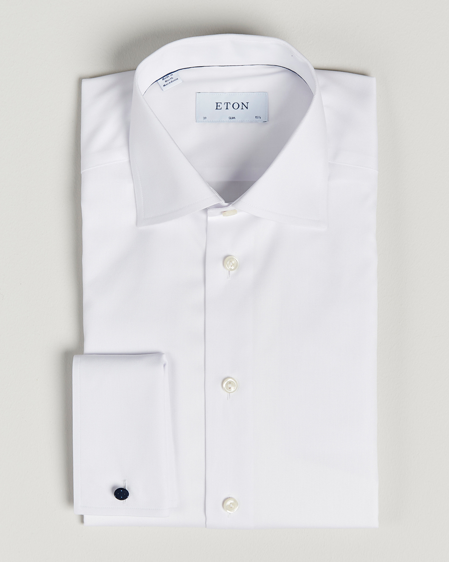 Homme | Chemises | Eton | Slim Fit Shirt Double Cuff White