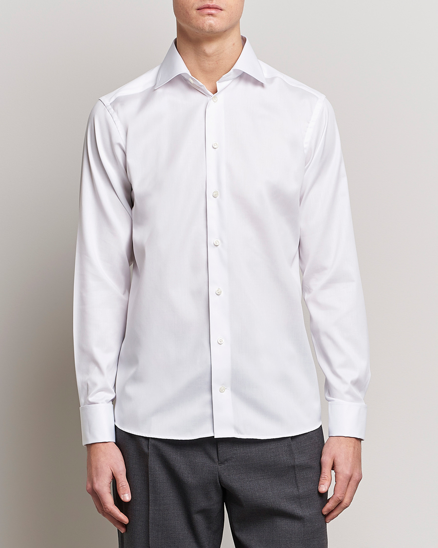 Homme | Chemises | Eton | Slim Fit Shirt Double Cuff White