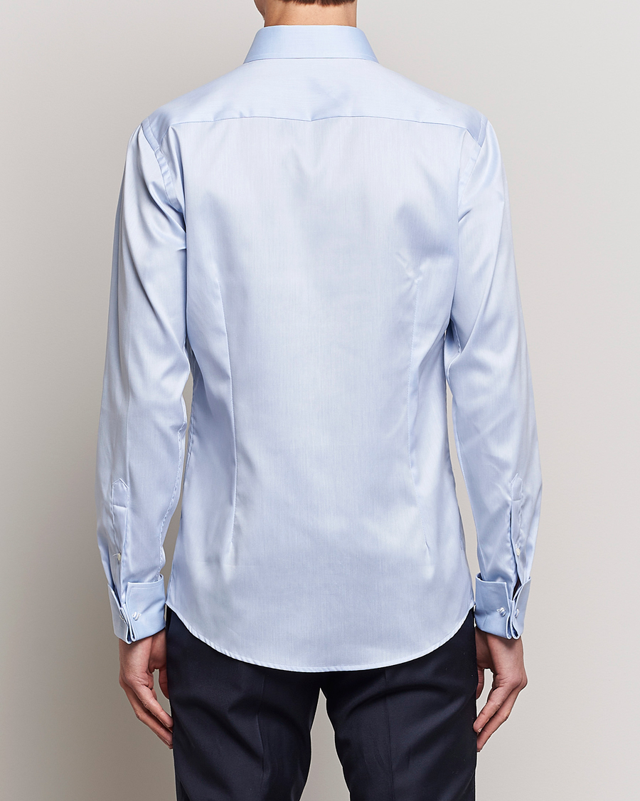 Homme | Chemises | Eton | Slim Fit Shirt Double Cuff Blue