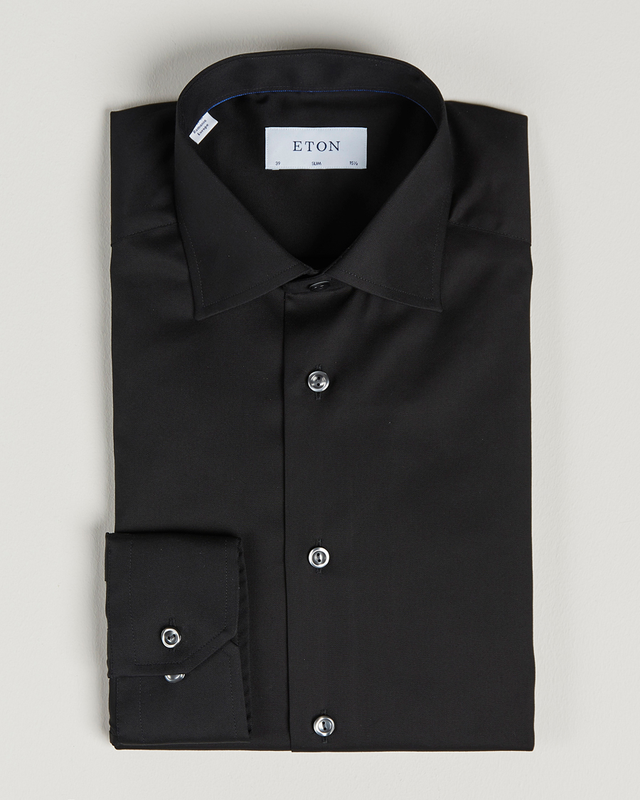 Homme | Chemises | Eton | Slim Fit Shirt Black