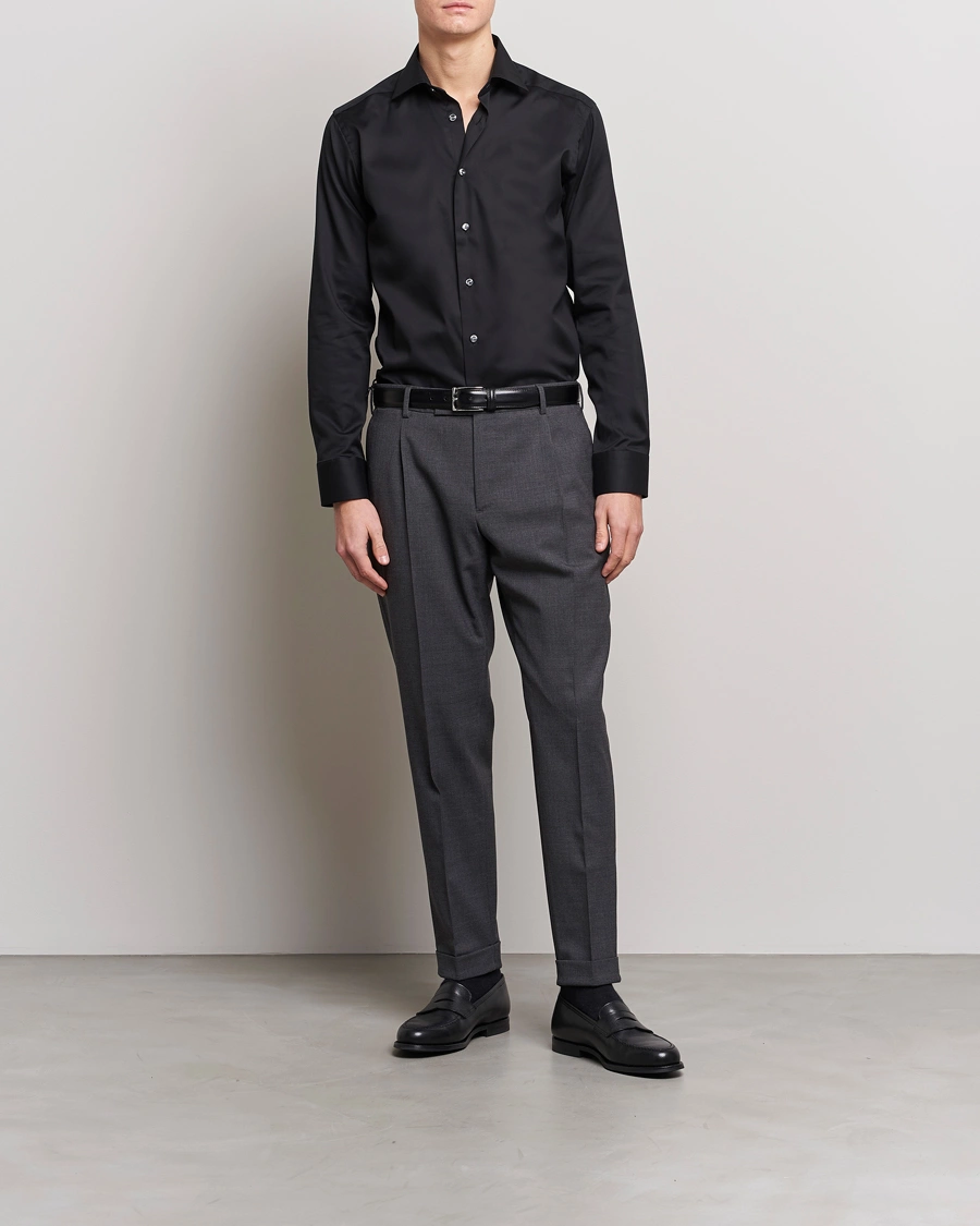 Homme | Chemises | Eton | Slim Fit Shirt Black