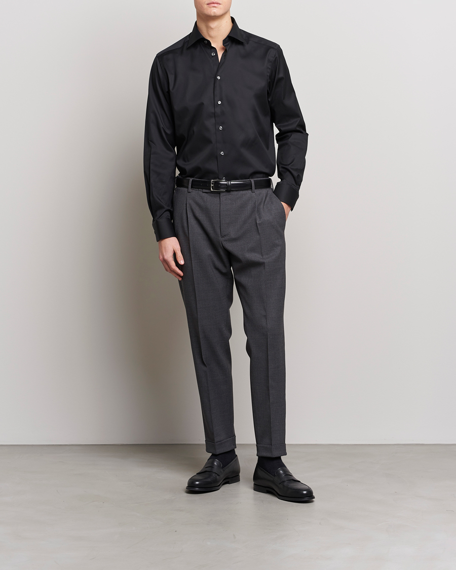 Homme | Chemises D'Affaires | Eton | Contemporary Fit Shirt Black