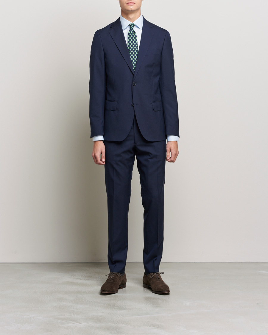 Homme | Blazers | Oscar Jacobson | Edmund Blazer Super 120's Wool Navy