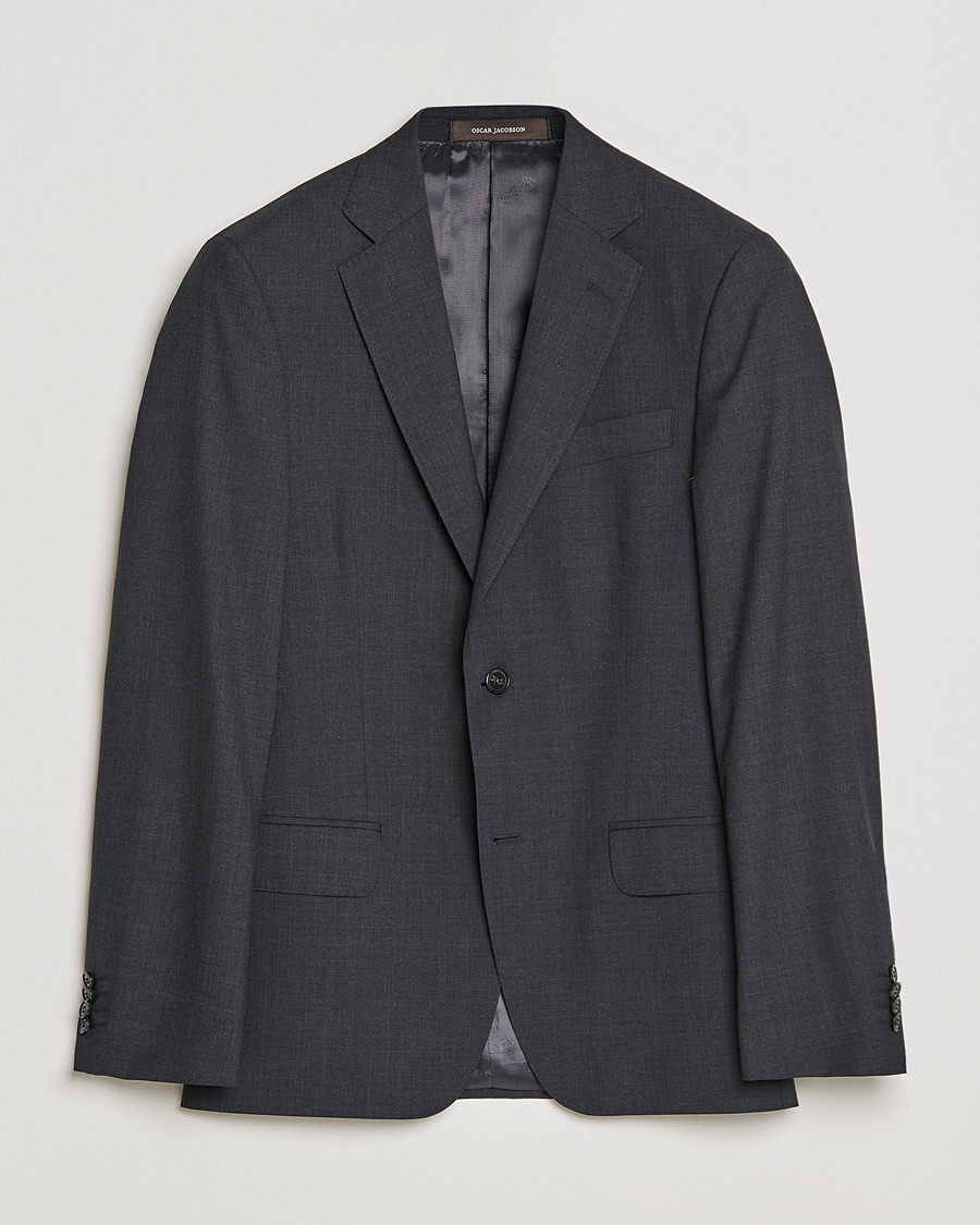 Homme | Blazers | Oscar Jacobson | Edmund Blazer Super 120's Wool Grey