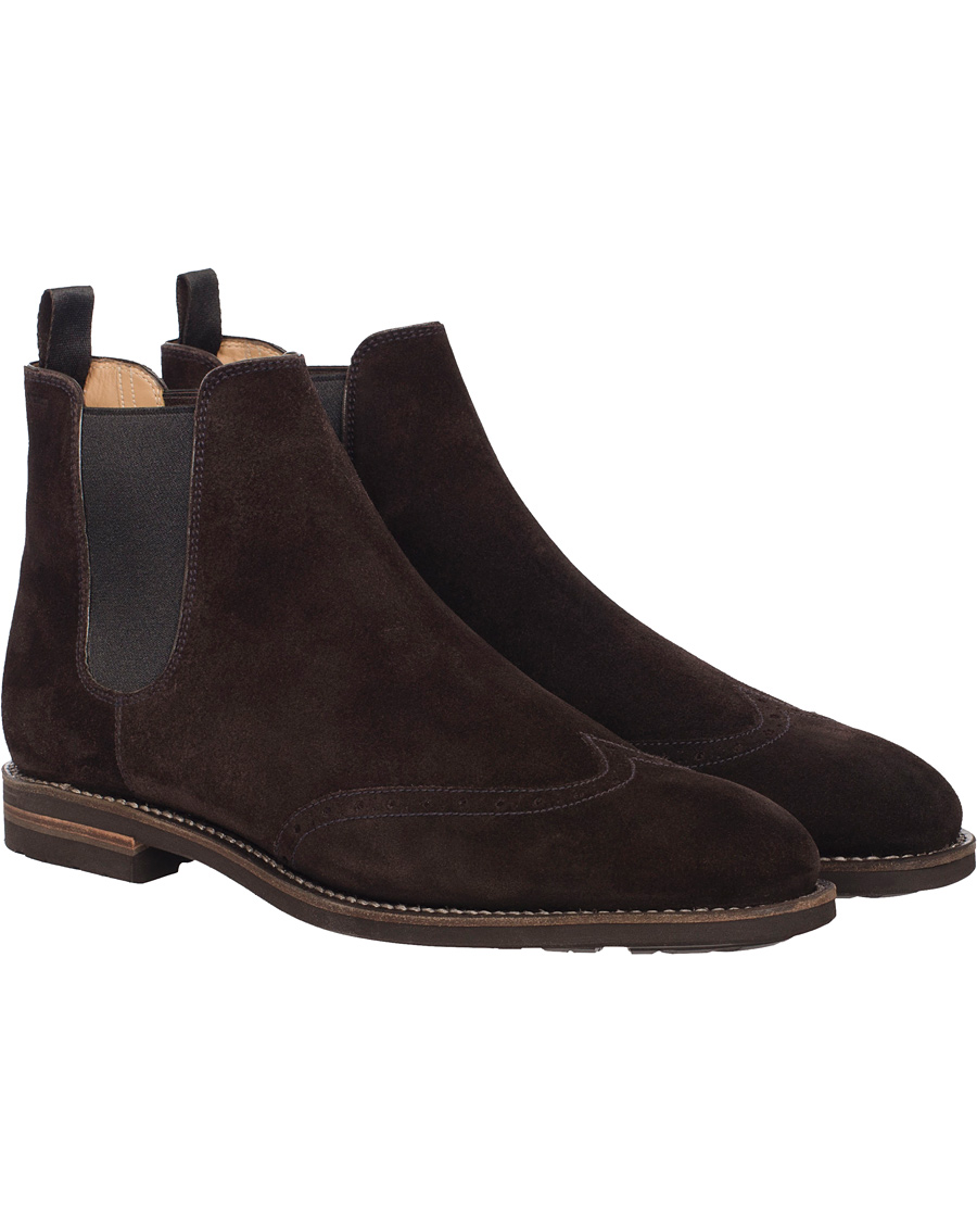 Homme | BALLY Martigny Major Chelsea Boot Suede Dark Brown | Bally | Martigny Major Chelsea Boot Suede Dark Brown