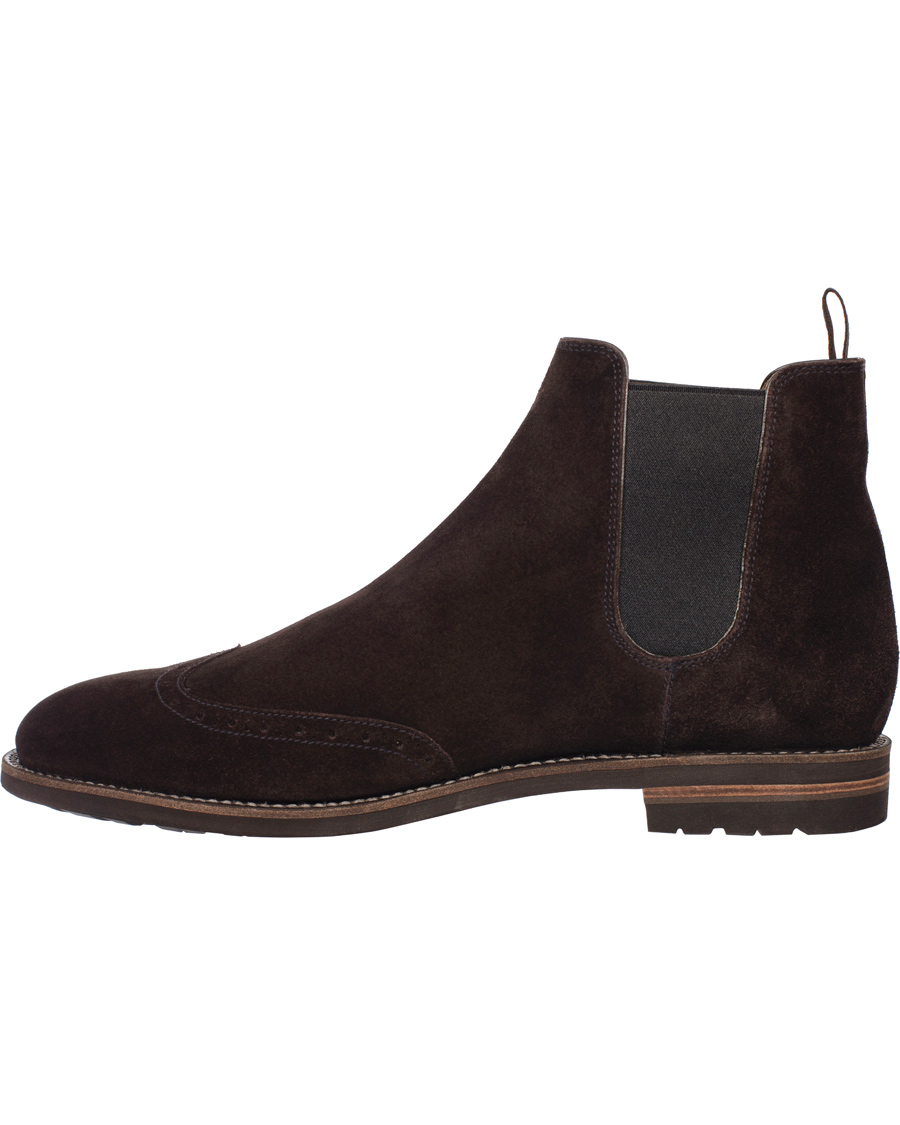 Homme | BALLY Martigny Major Chelsea Boot Suede Dark Brown | Bally | Martigny Major Chelsea Boot Suede Dark Brown