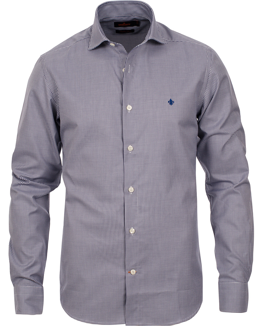 Homme | Chemises | Morris | Sir Moore Mini Check Shirt Navy