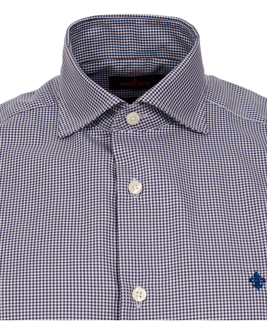 Homme | Chemises | Morris | Sir Moore Mini Check Shirt Navy