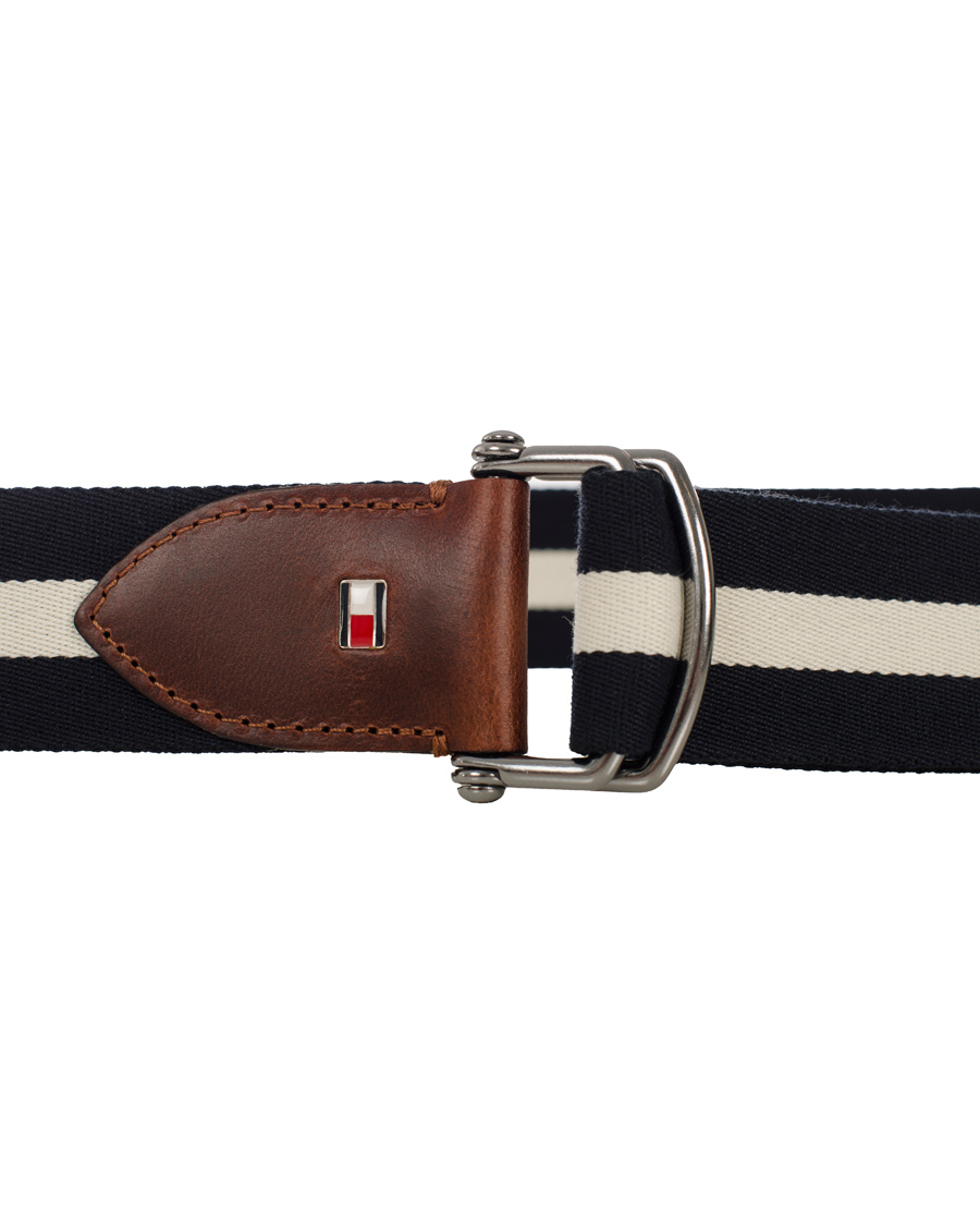 Homme | Tommy Hilfiger Keith Stripe Belt Snow White | Tommy Hilfiger | Keith Stripe Belt Snow White