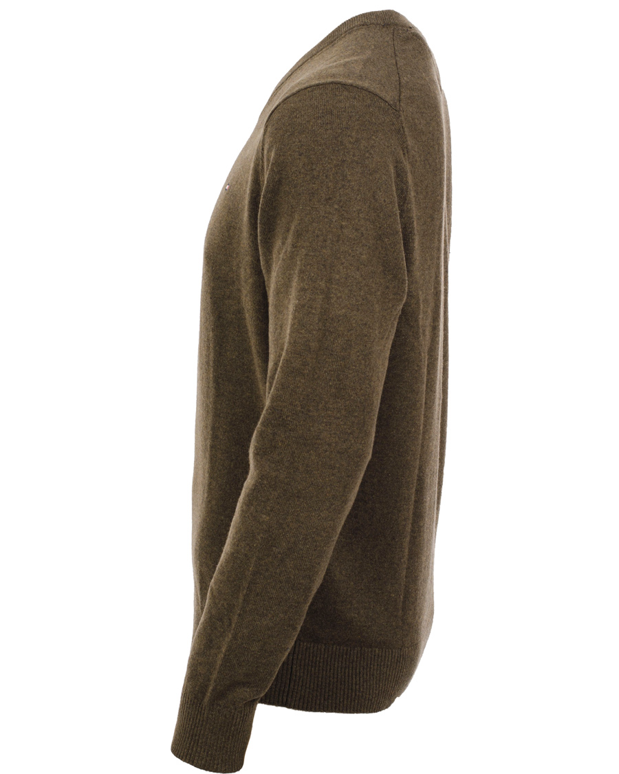 Homme | Pulls Et Tricots | Tommy Hilfiger | Pima Cotton Cashmere V-neck Pullover Beech Green