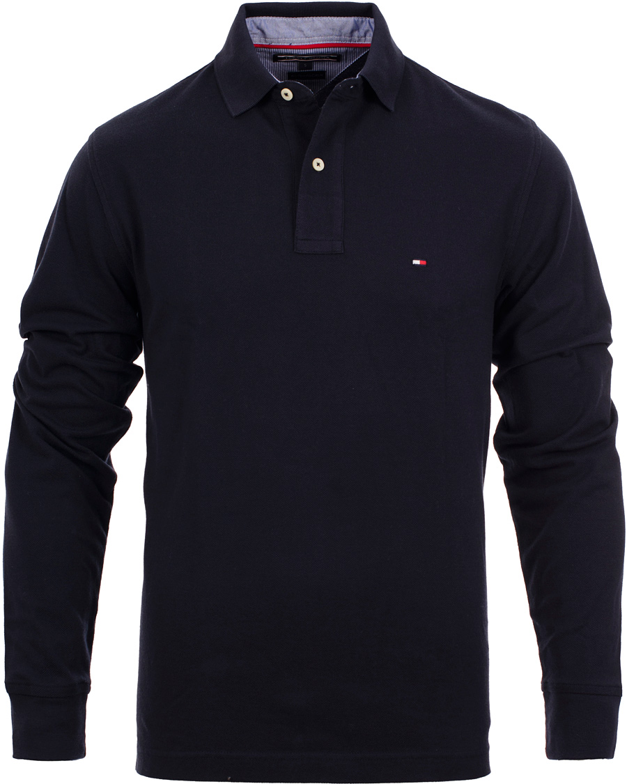 Homme | Pulls Et Tricots | Tommy Hilfiger | New Tommy Long Sleeve Piké Regular Fit Midnight