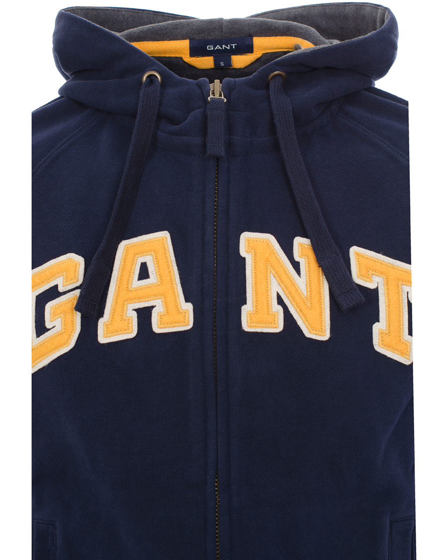 Homme | Pulls Et Tricots | GANT | Full-Zip Hood Sweat Evening Blue
