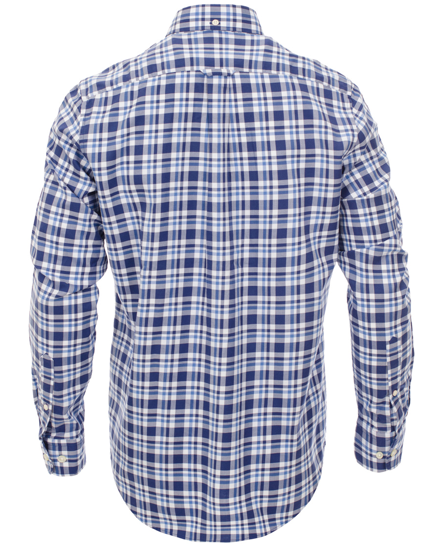 Homme | Chemises | GANT | Classic Twill Check Regular Fit Shirt Bright Blue