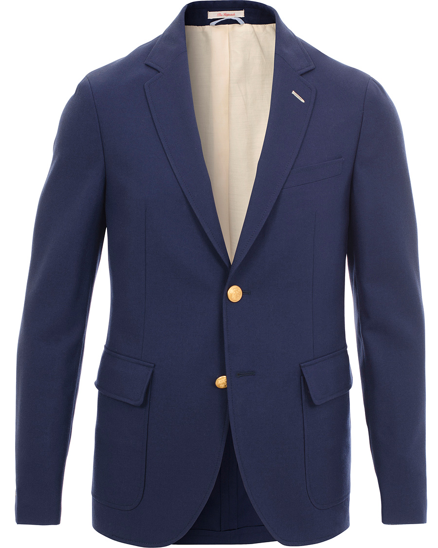 Homme | Blazers | GANT Rugger | The Hopsack Club Blazer Evening Blue