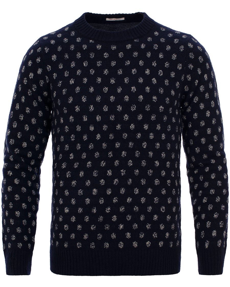 Homme | Pulls Et Tricots | GANT Rugger | The Dot Jaquard Sweater Evening Blue