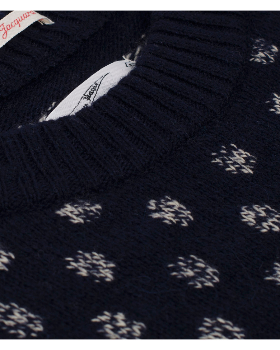 Homme | Pulls Et Tricots | GANT Rugger | The Dot Jaquard Sweater Evening Blue