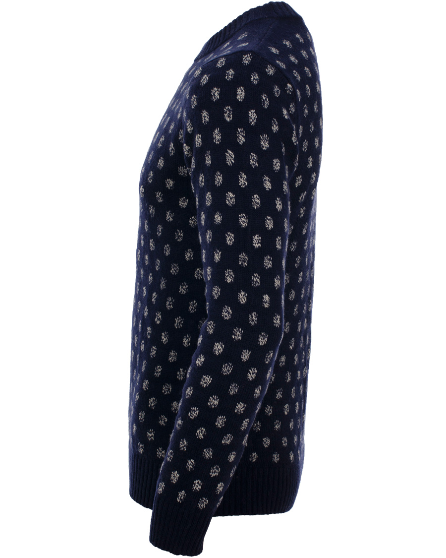 Homme | Pulls Et Tricots | GANT Rugger | The Dot Jaquard Sweater Evening Blue