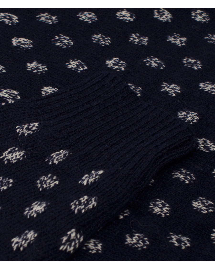 Homme | Pulls Et Tricots | GANT Rugger | The Dot Jaquard Sweater Evening Blue
