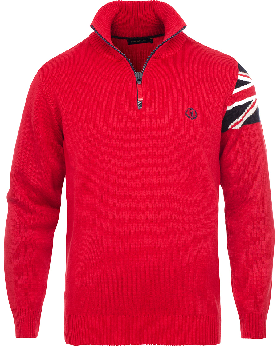 Homme | Pulls Et Tricots | Henri-Lloyd | Henri Lloyd Alton Zip Rosso Red